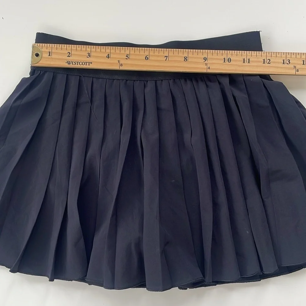 Aritzia Tna TnaMove Tennis ProMicro Pleated High Rise Skirt Skort Black Size XS